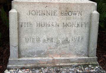 Photo of Grave of Johnnie Brown the Human Monkey