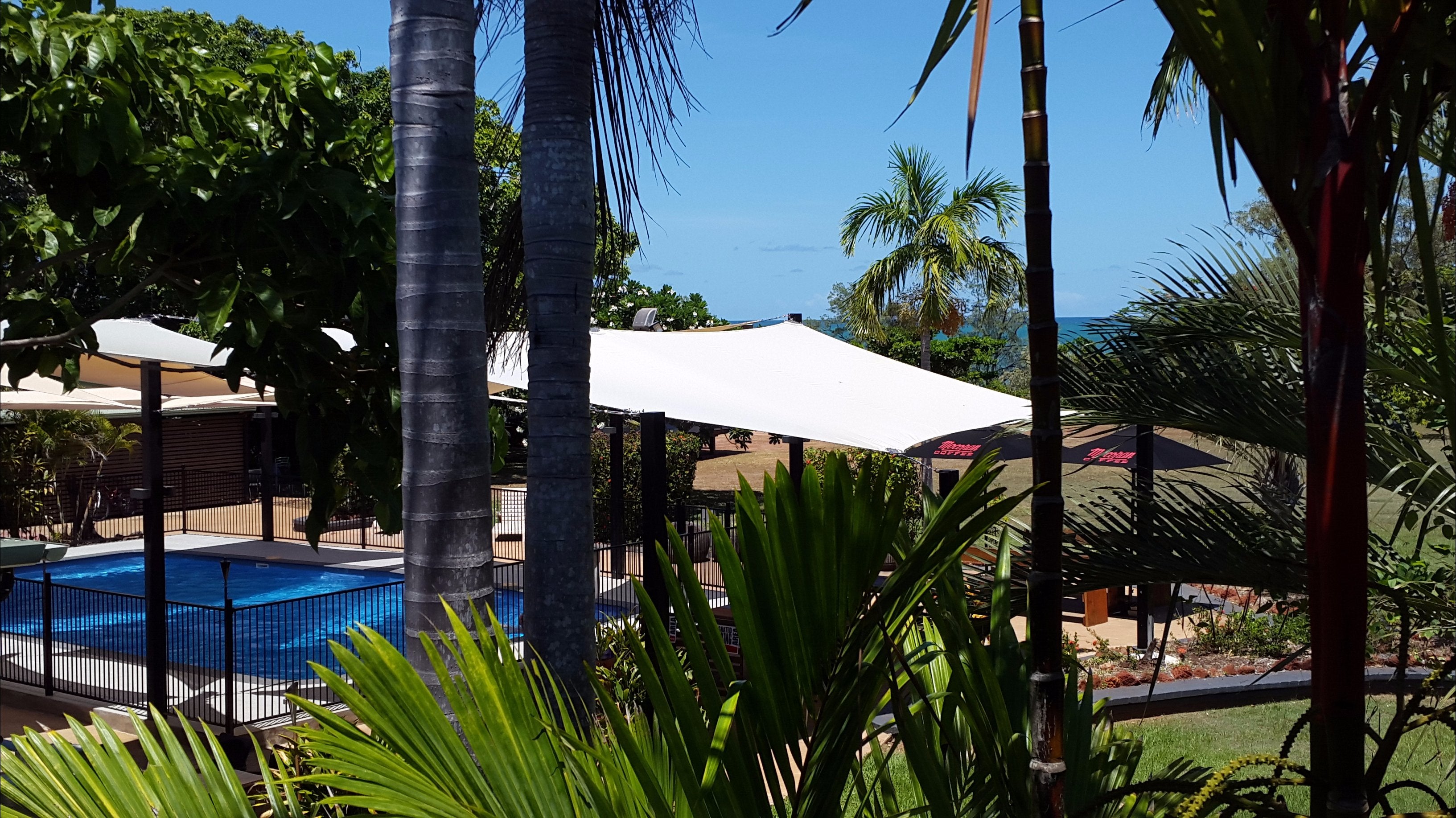 Pool view looking out to the Arafura Sea