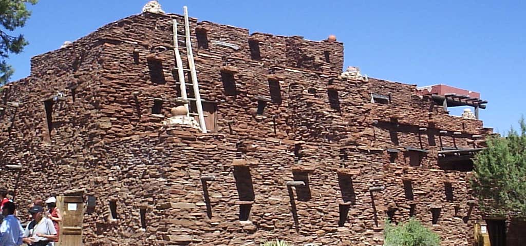 Photo of Mary Jane Colter Buildings (Hopi House, The Lookout, Hermit's Rest, Phantom Ranch, the Desert View Watchtower, Bright Angel Lodge, and two employee dorms)