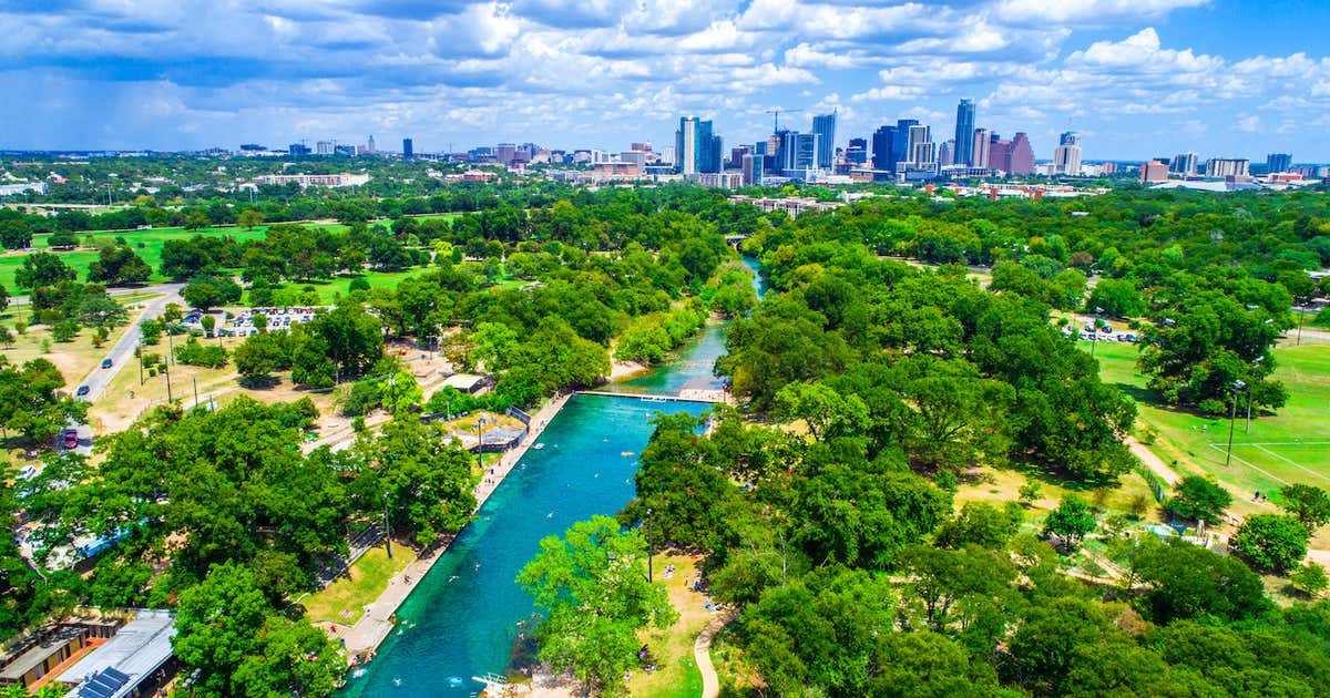Barton Springs is a massive 3-acre, spring-fed swimming pool open year-round