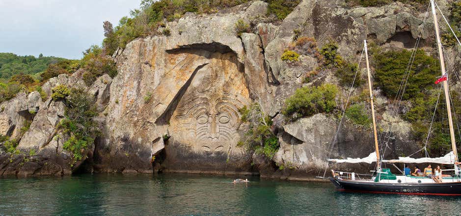 Photo of Maori Rock Carving