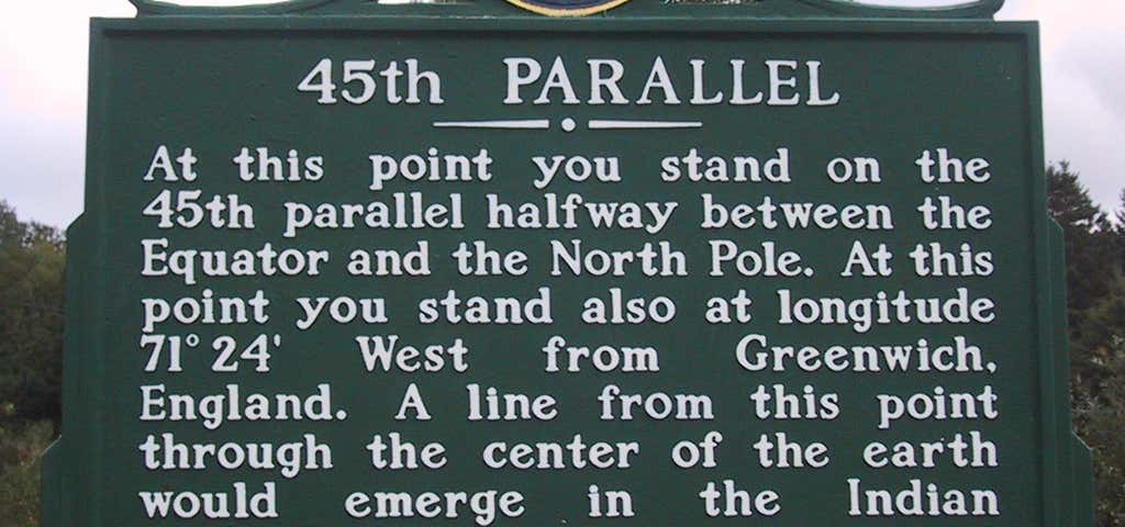 Photo of 45th Parallel Marker