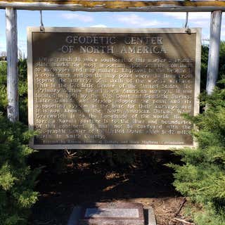 Geodetic Center of North America Historical Marker