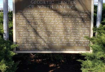 Photo of Geodetic Center of North America Historical Marker