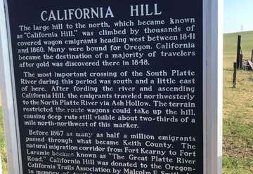 Photo of California Hill Historical Marker