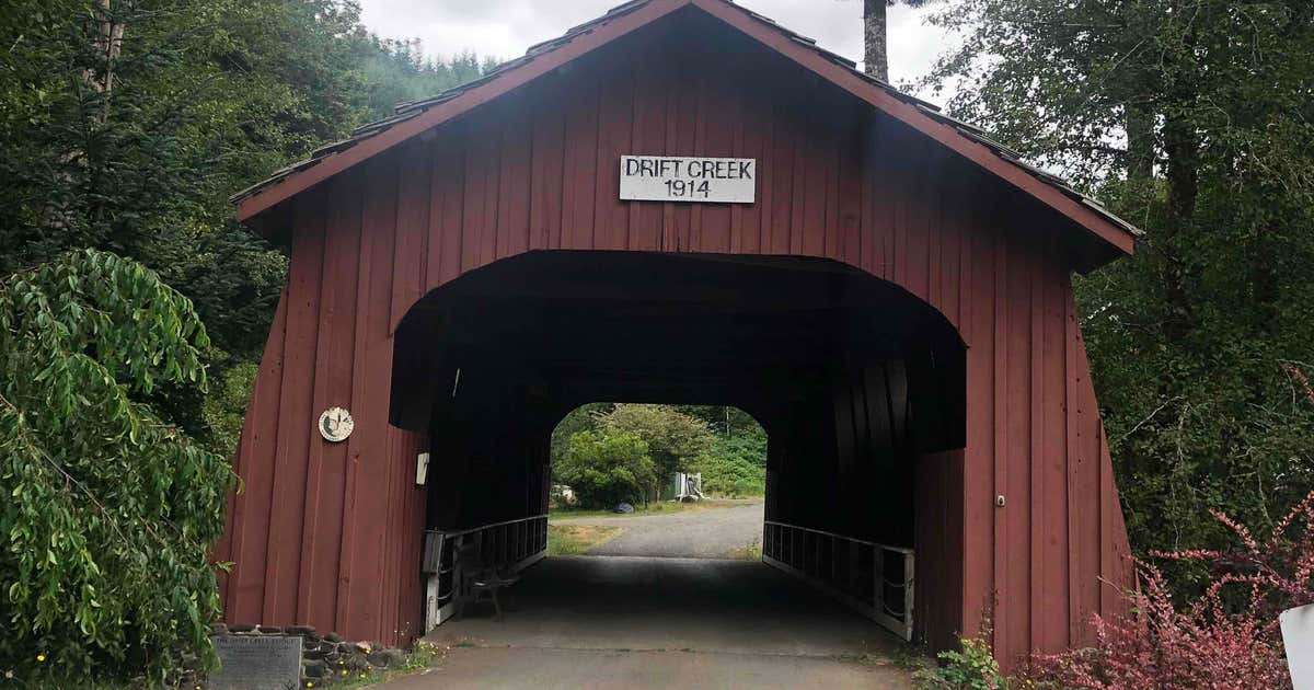 Drift Creek Covered Bridge..., Rose Lodge Roadtrippers