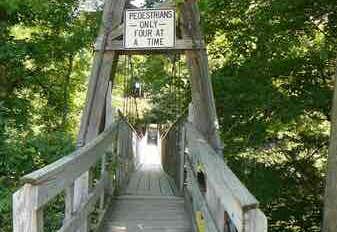 Photo of Dark Island Swinging Bridge
