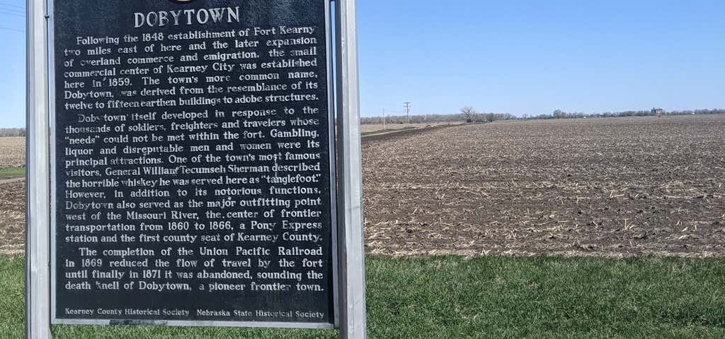 Photo of Dobytown Historical Marker