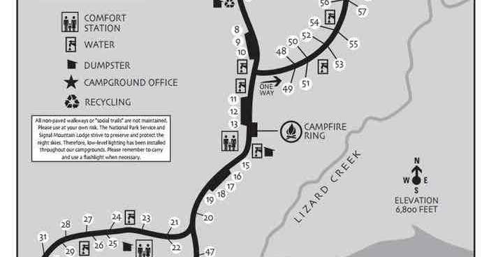 Lizard Creek Campground, Moran  Roadtrippers