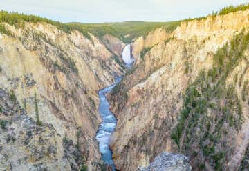 Photo of The Upper and Lower Falls of the Yellowstone