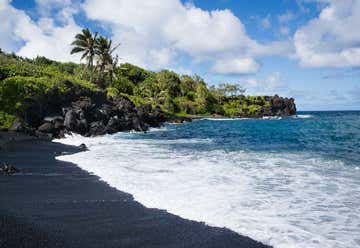 Photo of Honokalani Black Sand Beach, Wainapanapa State Park, Maui