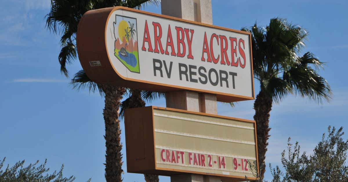 Araby Acres Rv Resort Yuma Az Usa Araby Acres 55+ RV Resort, Yuma | Roadtrippers