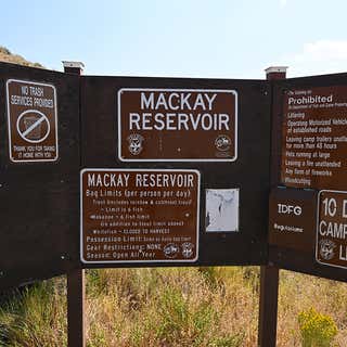 MacKay Reservoir Dispersed Camping