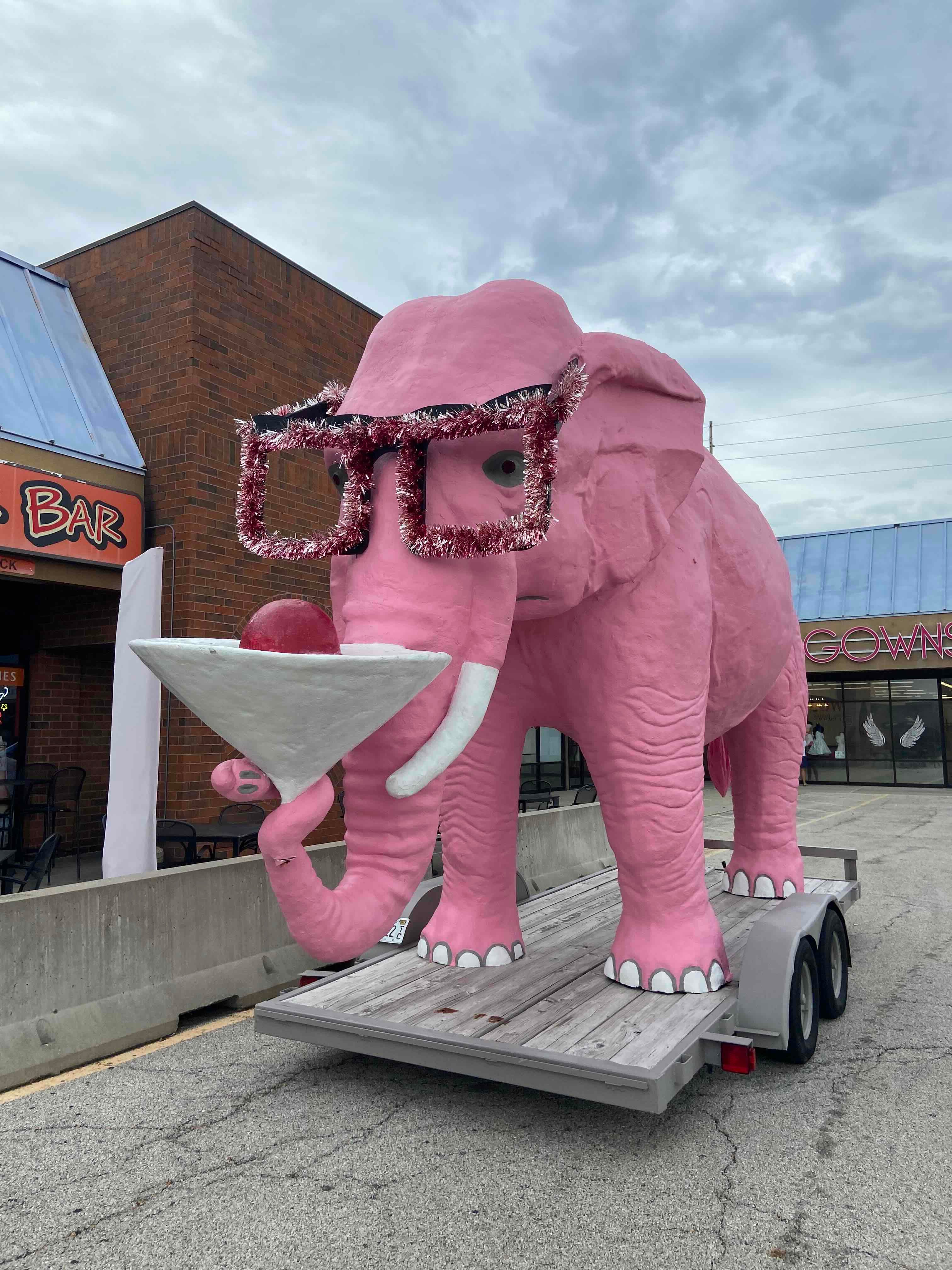 Pinky: Elephant with Martini