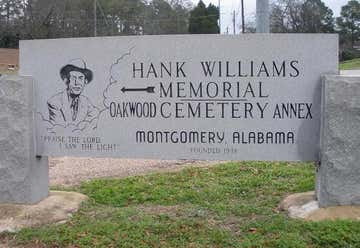 Photo of Hank Williams Grave- Oakwood Annex Cemetery