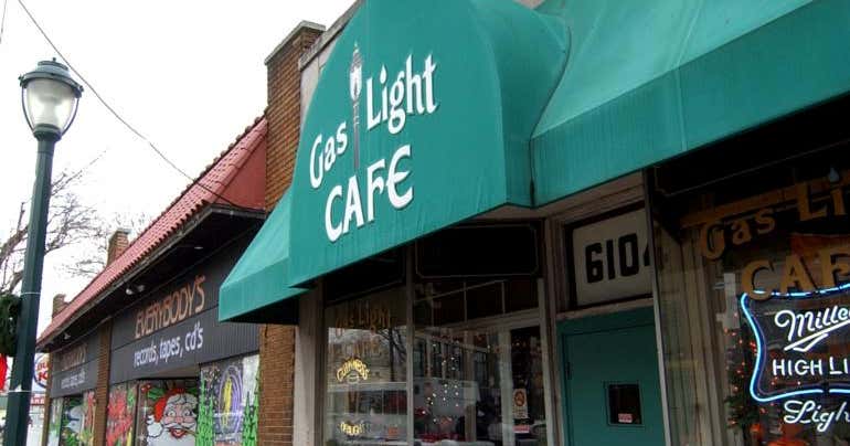 gaslight cafe sign