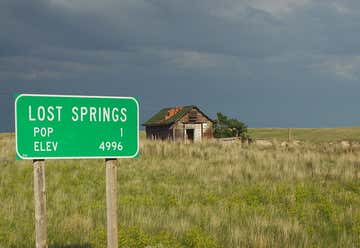Photo of Lost Springs - A City with a Population of One
