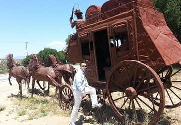 Photo of Western Themed Metal Sculptures At Ca Highway 79