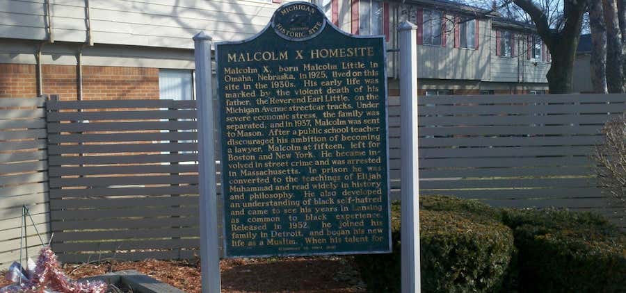 Photo of Malcolm X Homesite Marker