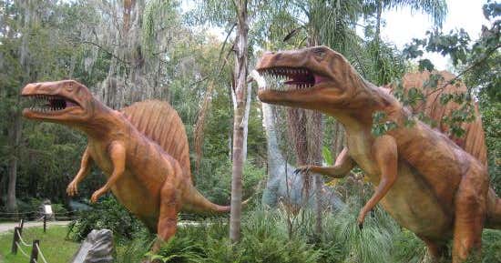 dinosaurs in the park