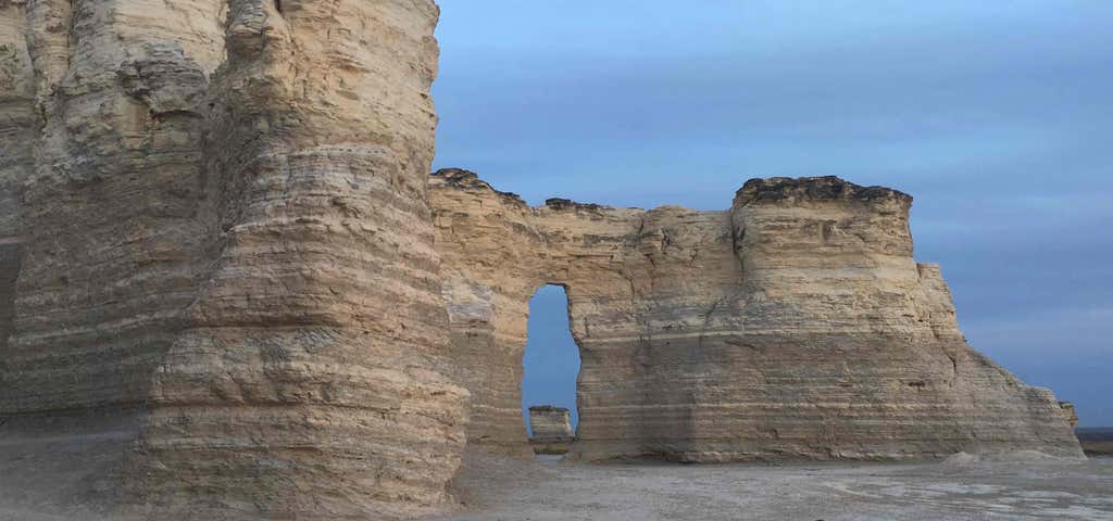 Photo of Monument Rocks and Chalk Pyramids
