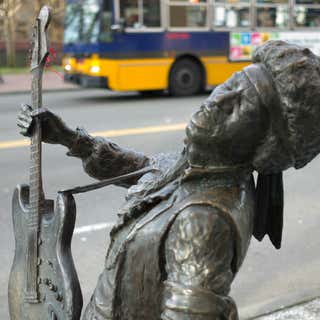 Bronze Statue of Jimi Hendrix