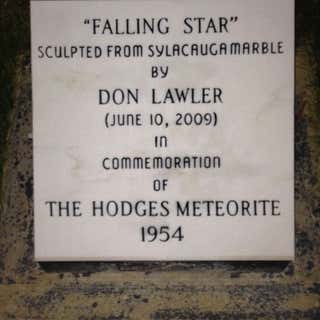 Monument to Lady Hit by Meteorite