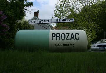 Photo of Giant Prozac Pill - Fork in the Road