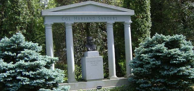 Photo of Colonel Sanders Grave Site