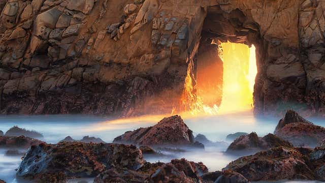 Sun Portal At Pfeiffer Beach Big Sur Ca Roadtrippers Tag us @bigsurcalifornia to be featured. sun portal at pfeiffer beach big sur