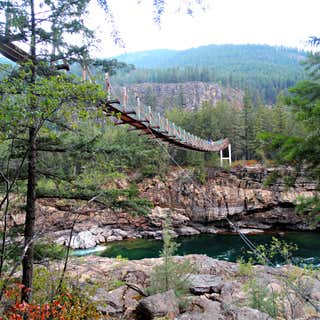 Kootenai Falls Swinging Bridge