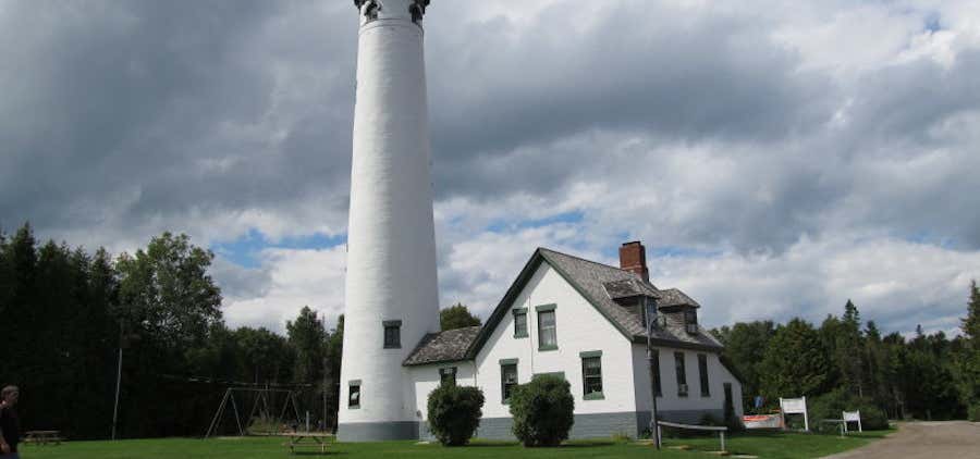 Photo of Old and New Preque Isle Lighthouse
