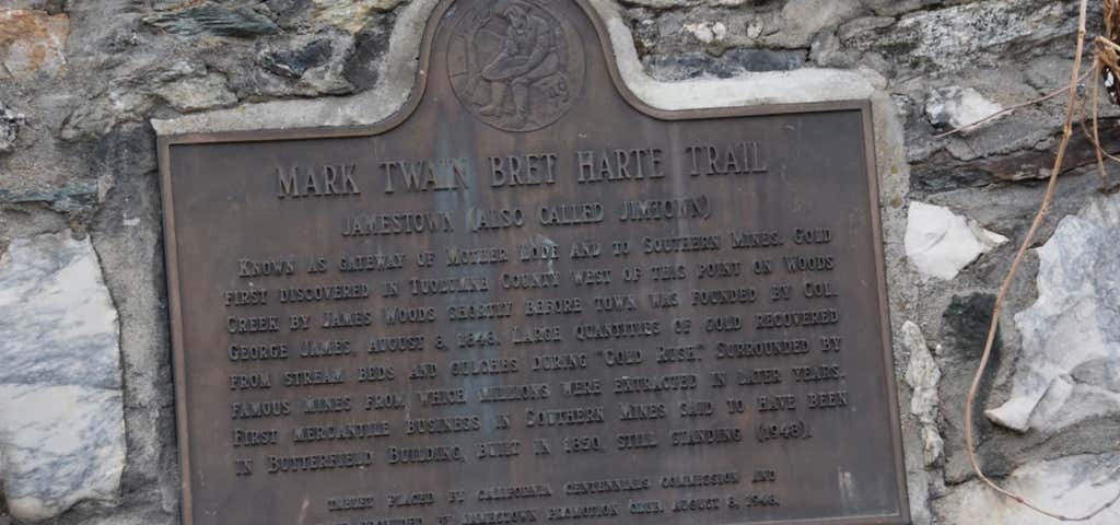 Photo of Mark Twain Bret Harte Trailmarker