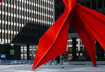 Photo of Calder's Flamingo Sculpture