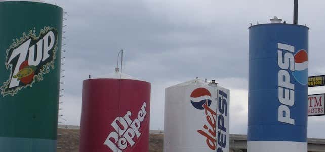 Photo of Giant Soda Cans