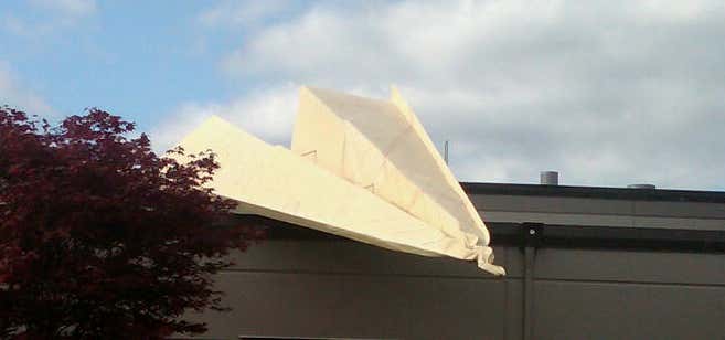 Photo of Huge Paper Airplane