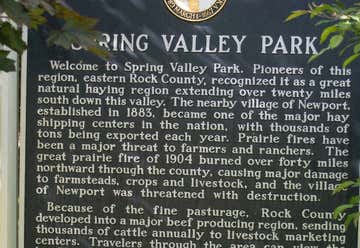 Photo of Spring Valley Park Historical Marker