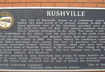 Photo of Rushville Historical Marker