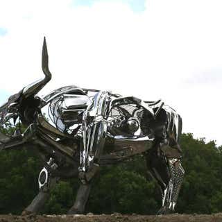 Marathon- Texas Longhorn Sculpture