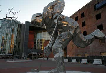 Photo of Giant Steel Hockey Player