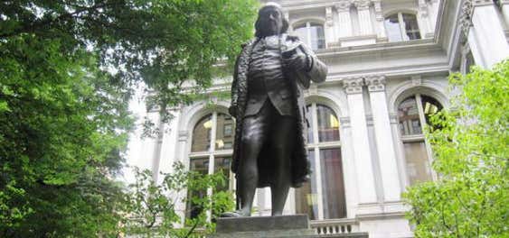 Photo of Boston Latin School and Benjamin Franklin Statue - Freedom Trail