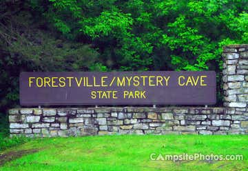 Photo of Forestville Mystery Cave State Park Campground