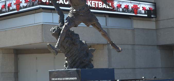 Photo of Michael Jordan Statue