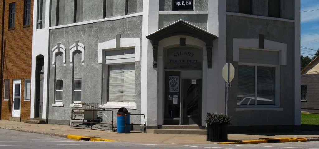 Photo of Bonnie and Clyde Bank Robbery Site