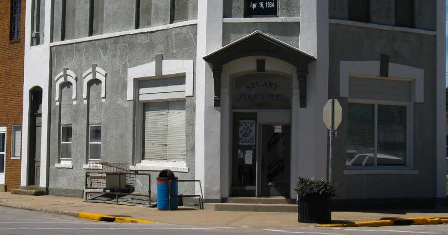 Bonnie and Clyde Bank Robbery Site, Stuart Roadtrippers