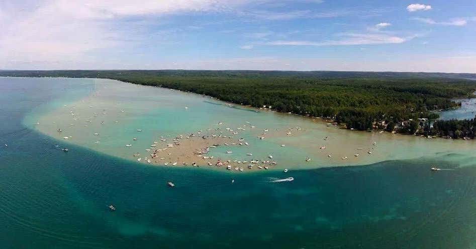 Torch Lake Sandbar, Rapid City | Roadtrippers