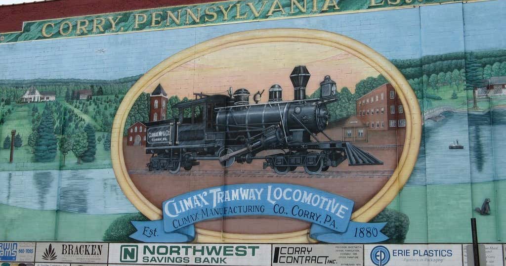 Corry Pennsylvania Mural, Corry Roadtrippers